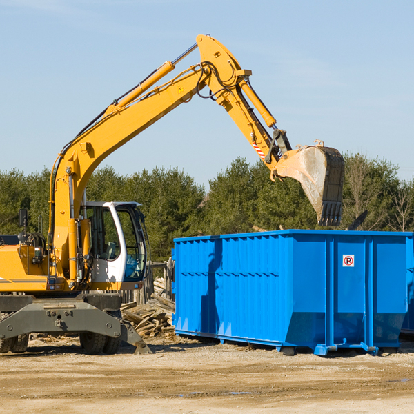 can i choose the location where the residential dumpster will be placed in Columbia